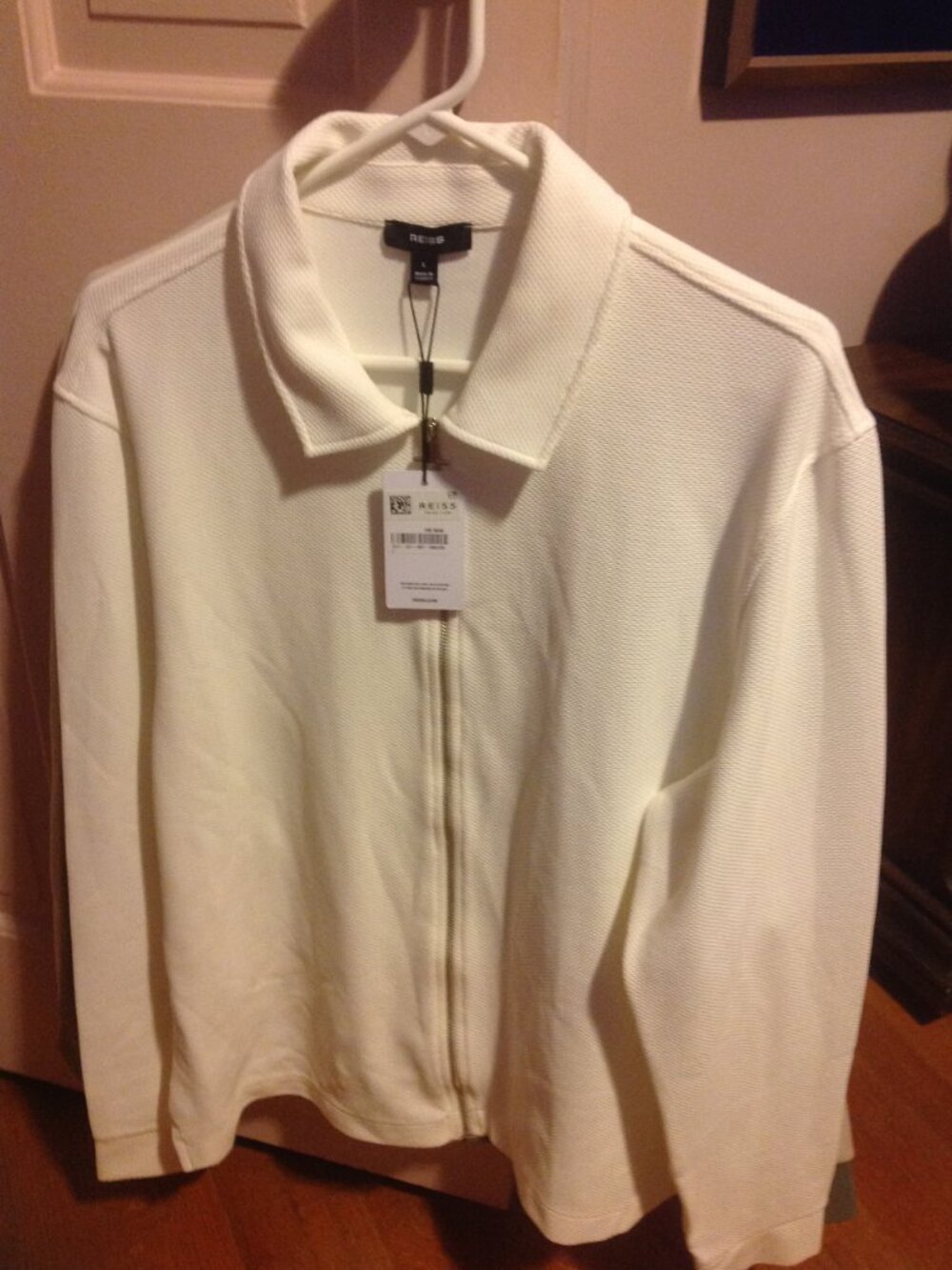 Reiss Men's Lightweight Front Zipper Closure Jacket - Large - New with Tags